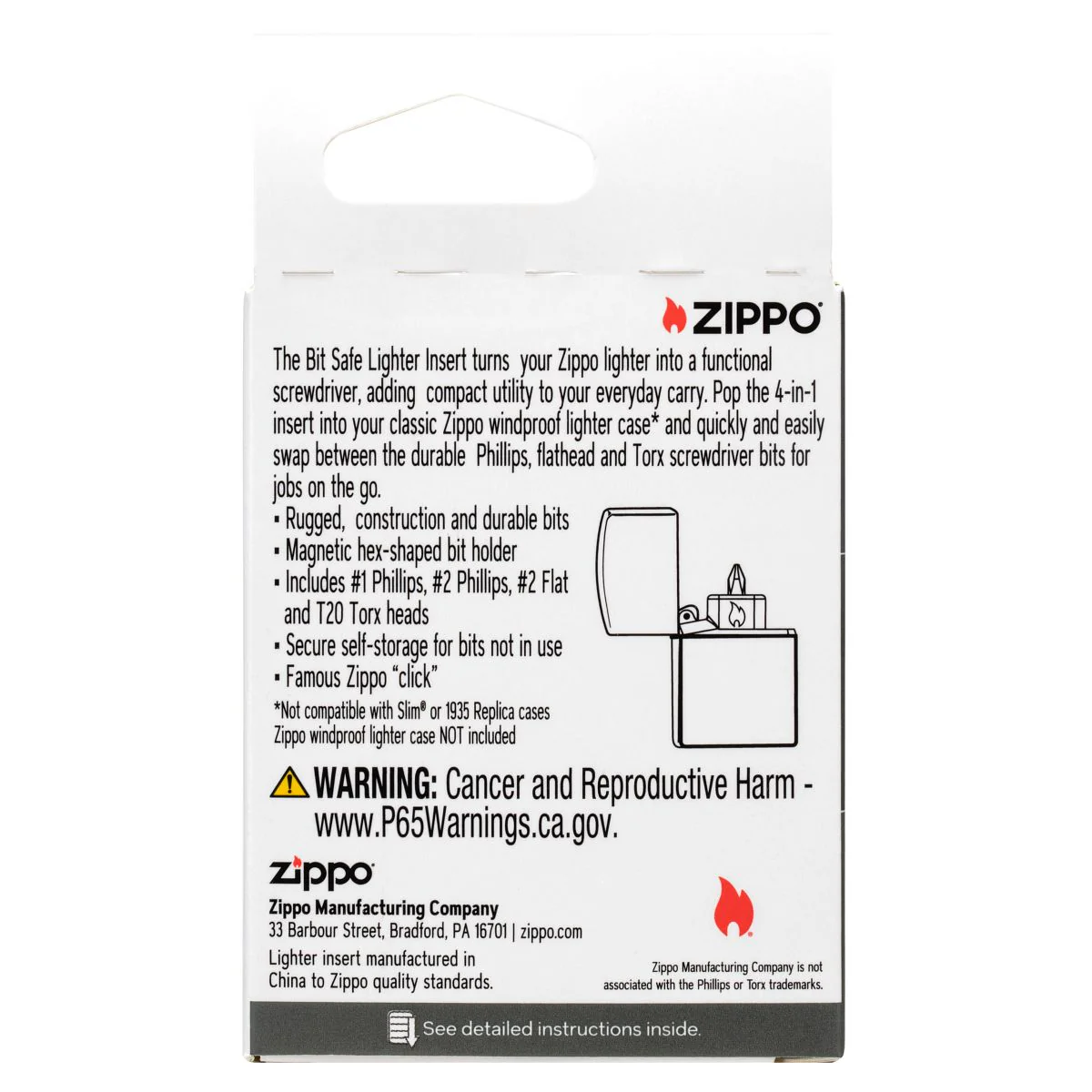 Zippo Bit Safe Lighter Insert - 65701 - Image 3
