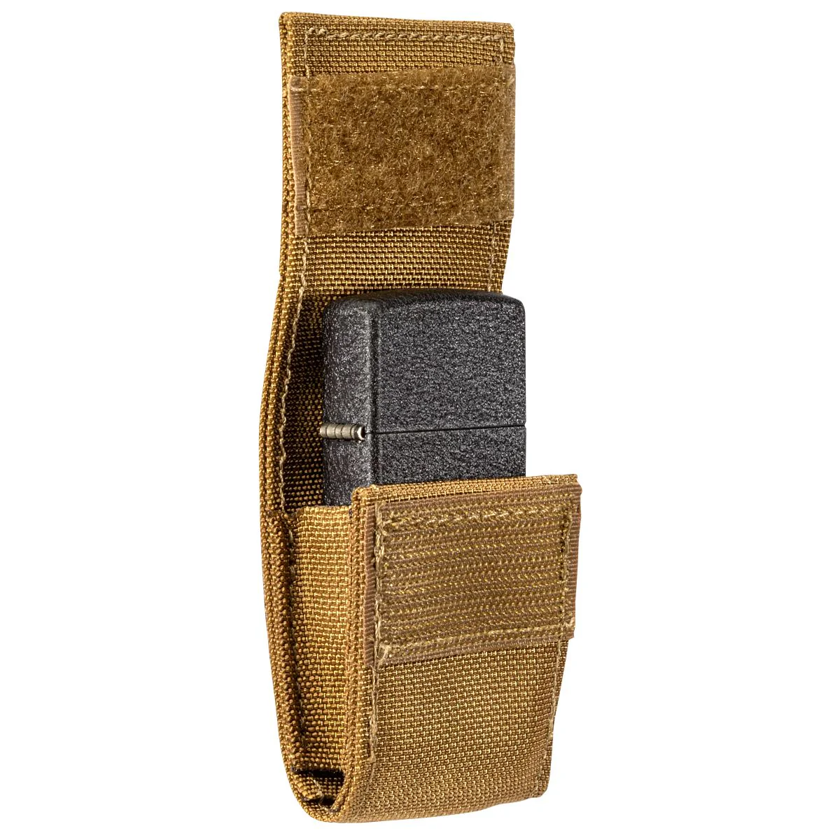 Zippo Black Crackle Lighter and Coyote MOLLE Pouch - 49401 - Image 4