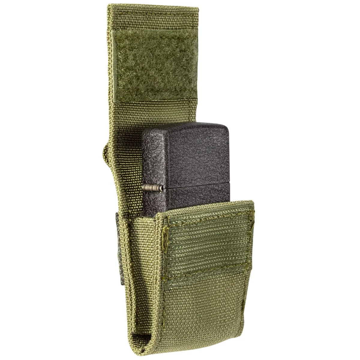 Zippo Black Crackle Lighter and Green MOLLE Pouch - 49400 - Image 4