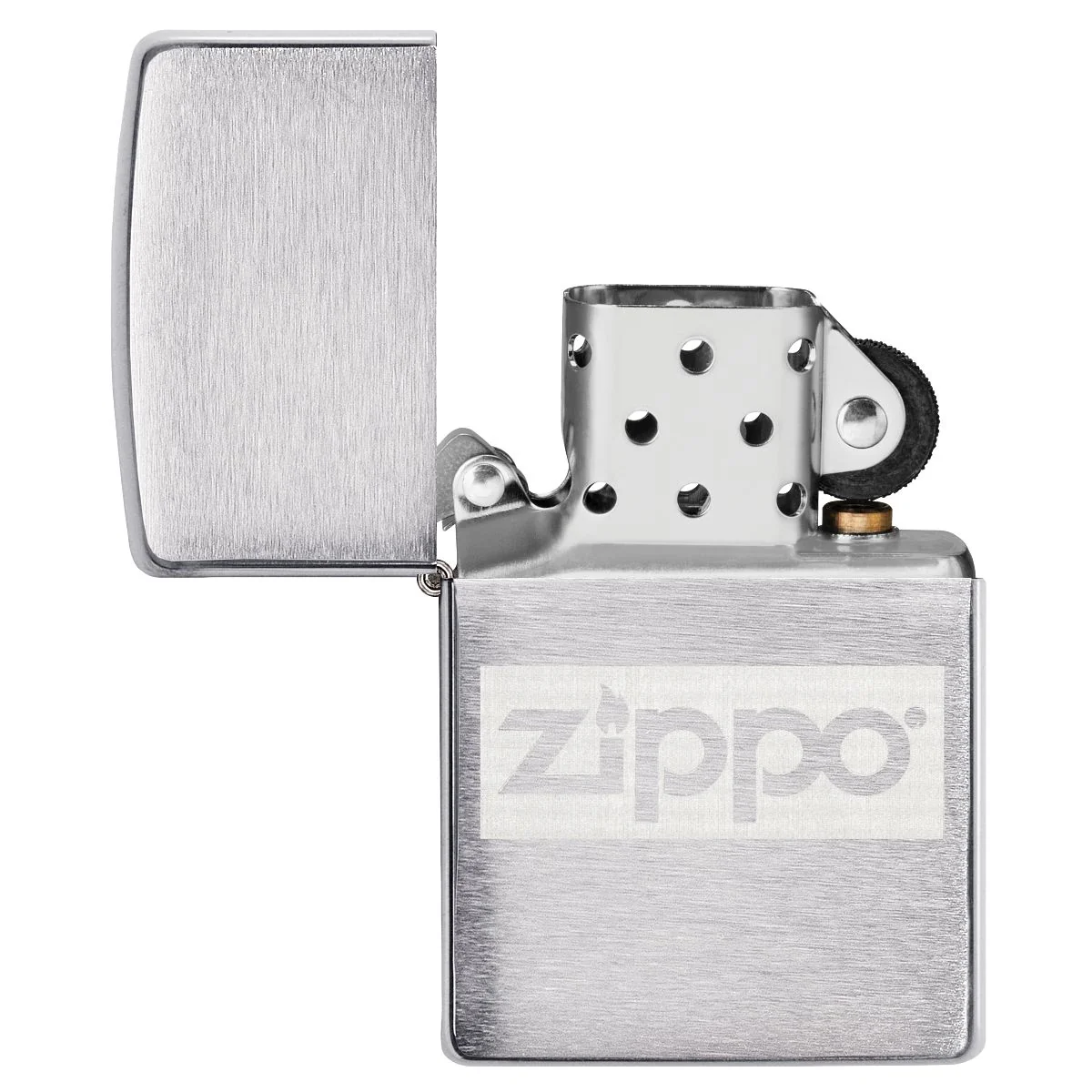 Zippo Brushed Chrome Lighter and Flask Set - 49358 - Image 5
