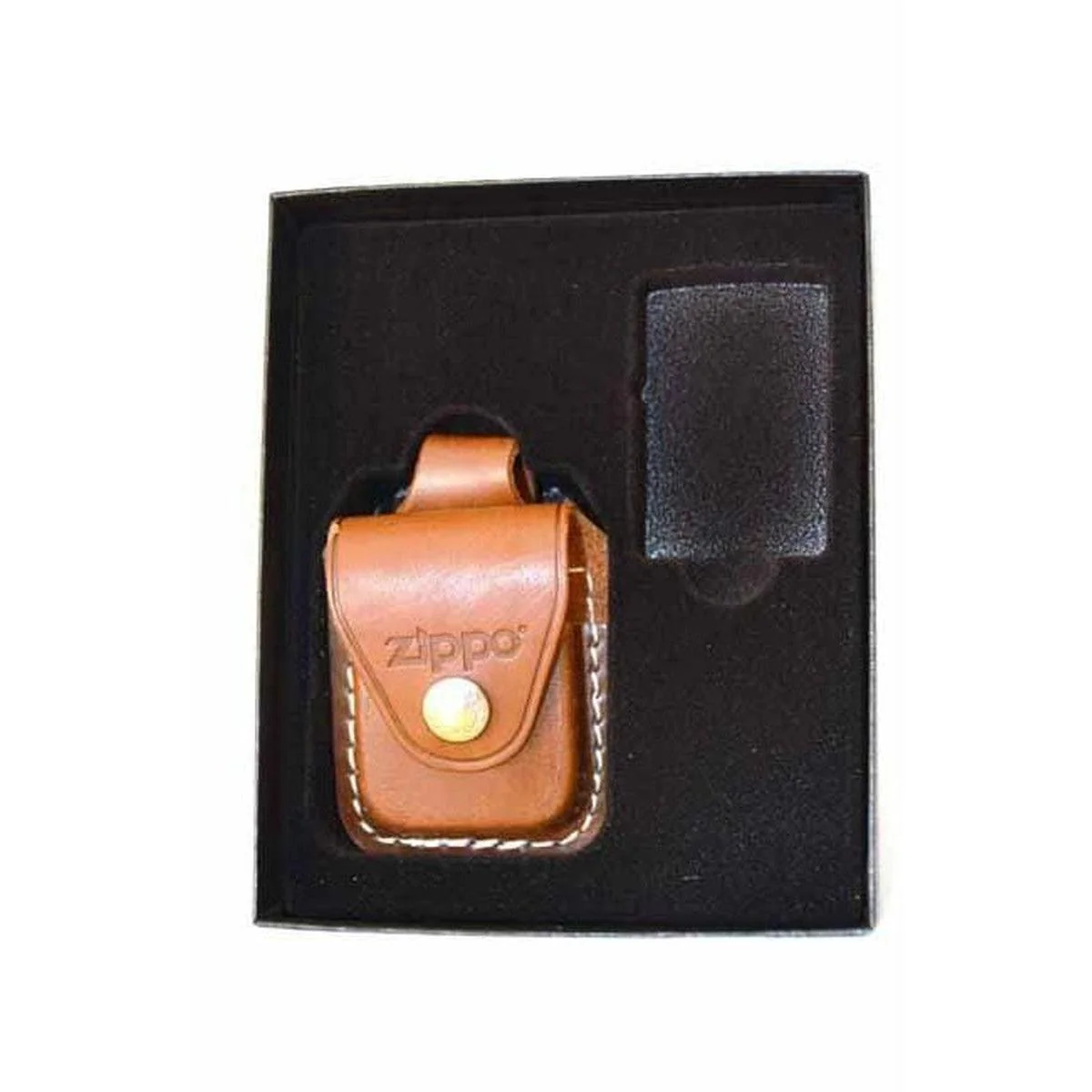 Zippo Gift Set with Brown Loop Pouch - LPGS/LPLB