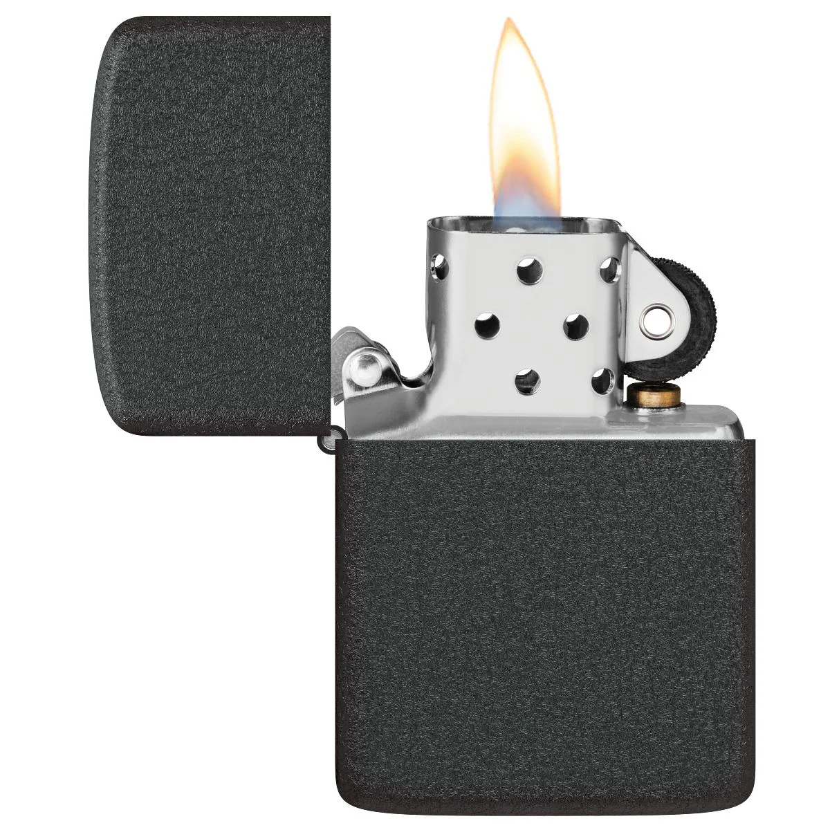 Zippo Lighter: 1941 Replica - Black Crackle 28582 - Image 3