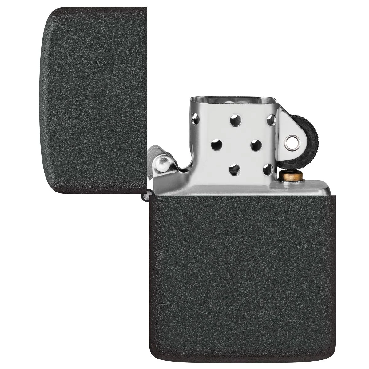 Zippo Lighter: 1941 Replica - Black Crackle 28582 - Image 4