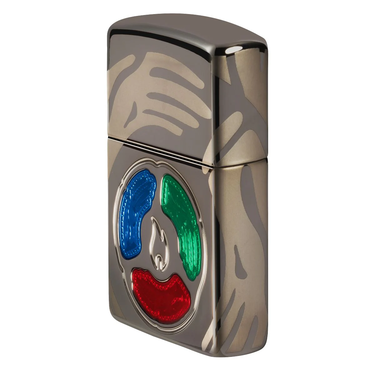 Zippo Lighter: 2025 Collectible of the Year, Armor Deep Carved and Engraved - Black Ice 46761 - Image 3