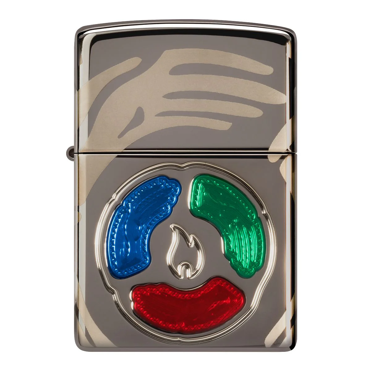 Zippo Lighter: 2025 Collectible of the Year, Armor Deep Carved and Engraved - Black Ice 46761 - Image 7