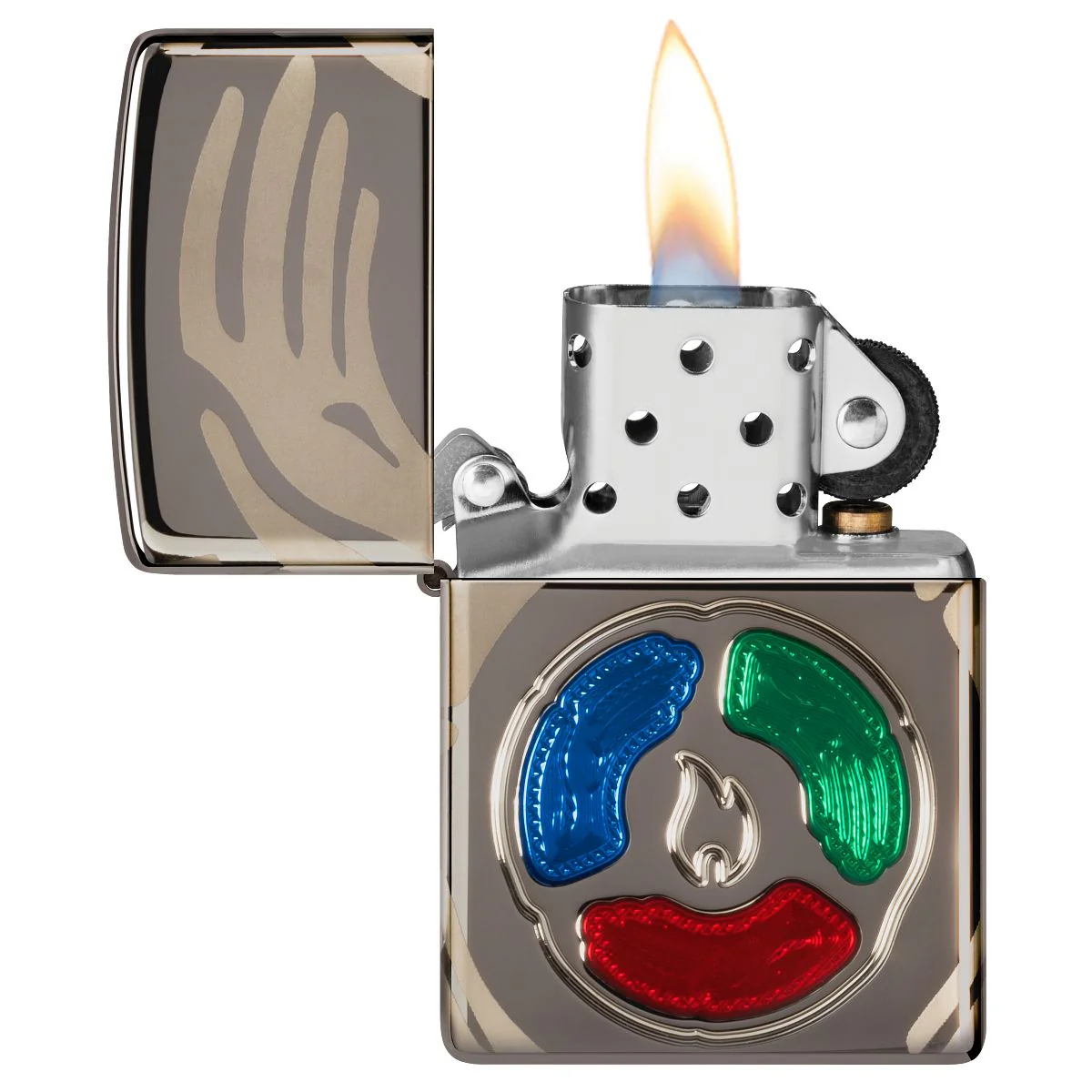 Zippo Lighter: 2025 Collectible of the Year, Armor Deep Carved and Engraved - Black Ice 46761 - Image 8