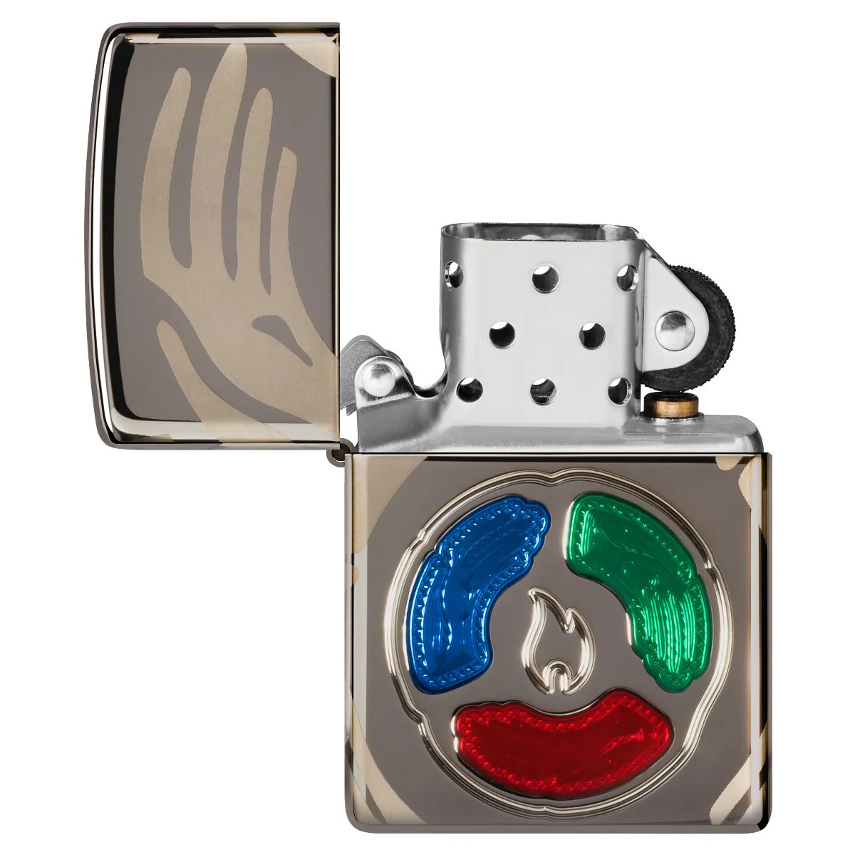 Zippo Lighter: 2025 Collectible of the Year, Armor Deep Carved and Engraved - Black Ice 46761 - Image 9