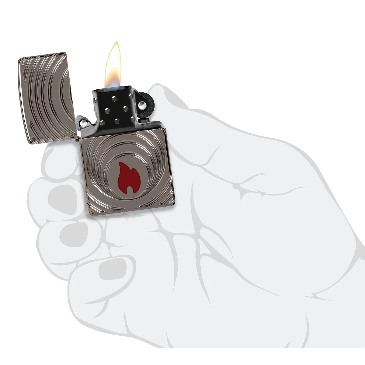 Zippo Lighter: 2026 Collectible of the Year, Multicut - Black Ice 47218 - Image 10