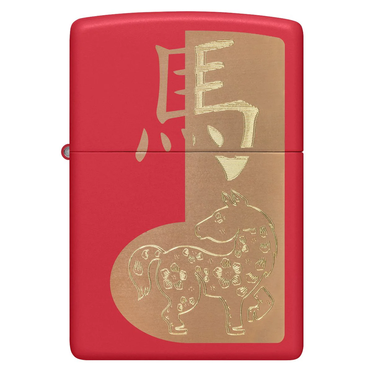 Zippo Lighter: 2026 Year of the Horse, Engraved - Red Matte 46931 - Image 2
