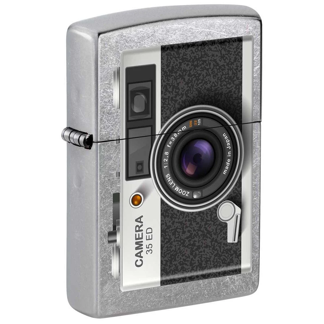 Zippo Lighter: 35mm Camera - Street Chrome 81318