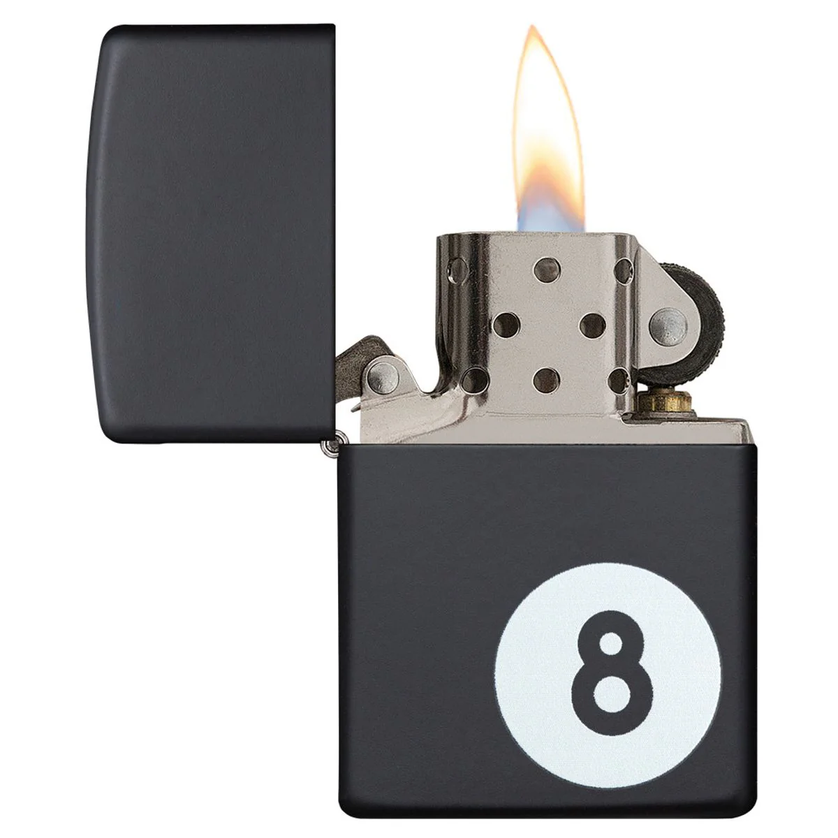 Zippo Lighter: 8-Ball - Black Matte 28432 - Image 4