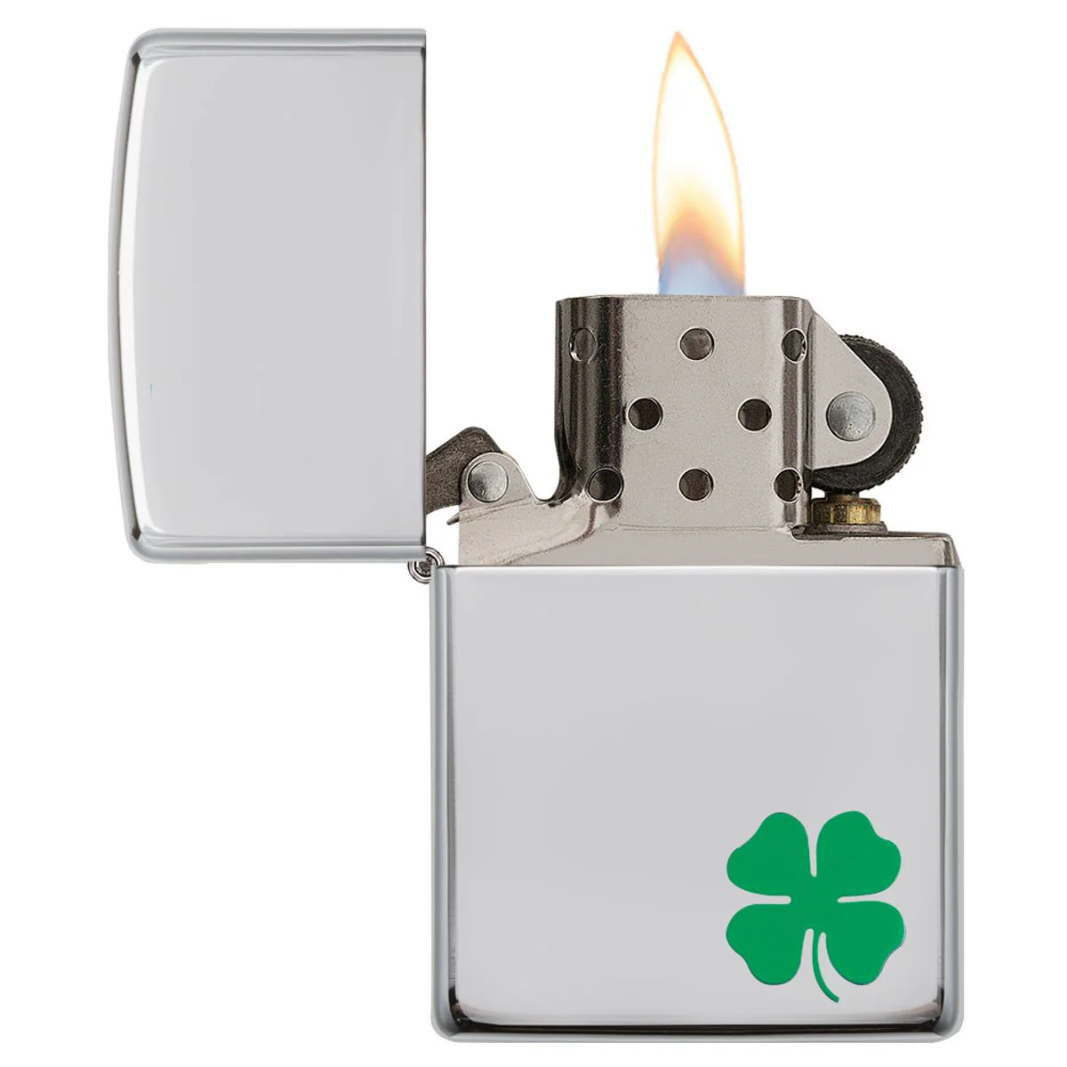 Zippo Lighter: A Bit O Luck - HP Chrome 24007 - Image 3