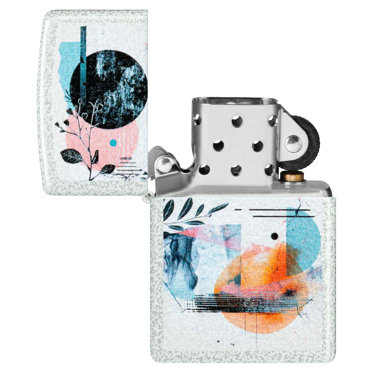 Zippo Lighter: Abstract Design - Glacier 46582 - Image 4