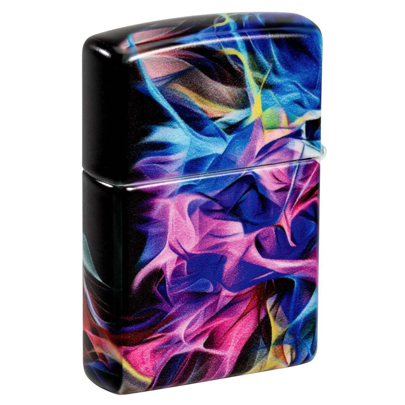 Zippo Lighter: Abstract Smoke Design - 540 White Matte 48897 - Image 2