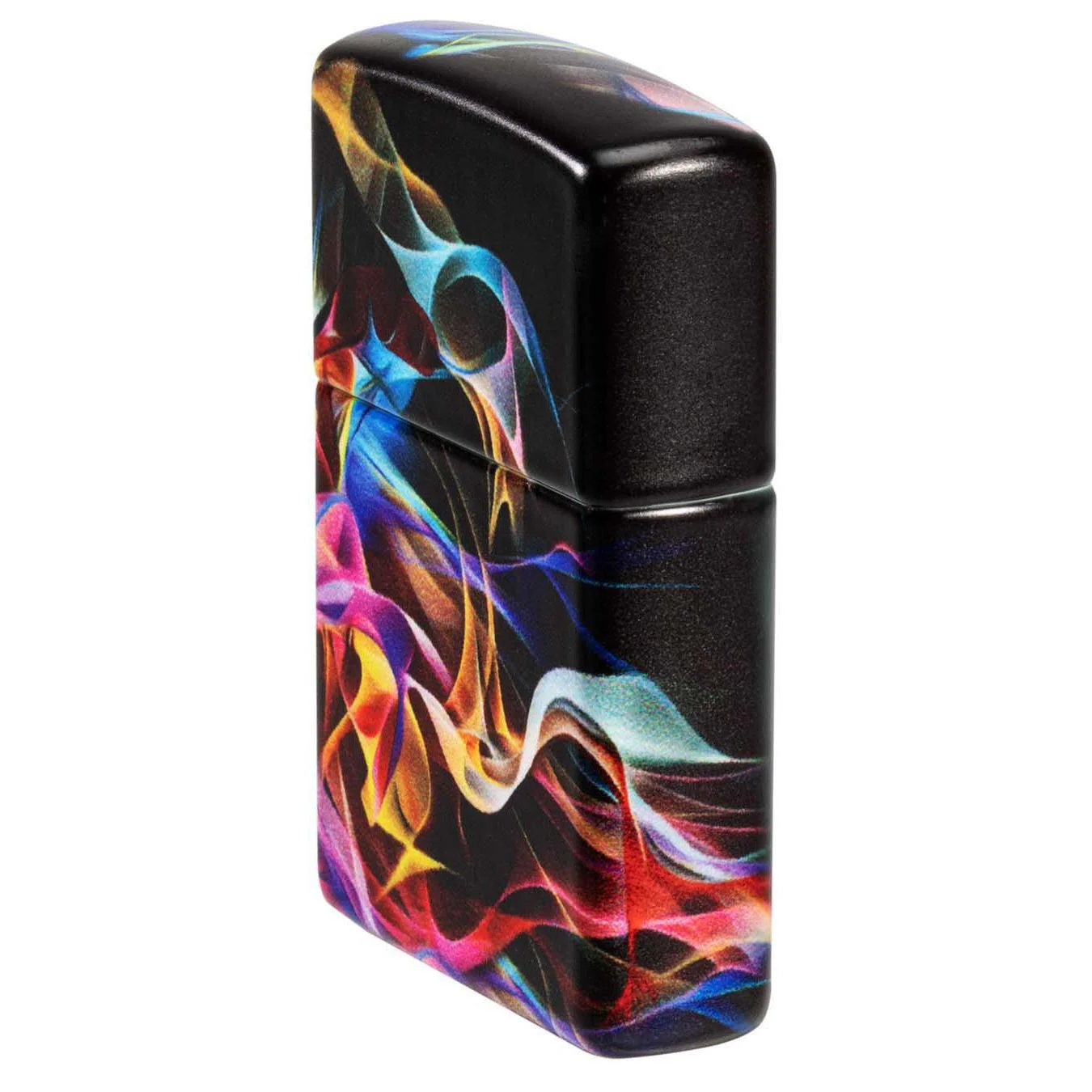 Zippo Lighter: Abstract Smoke Design - 540 White Matte 48897 - Image 3