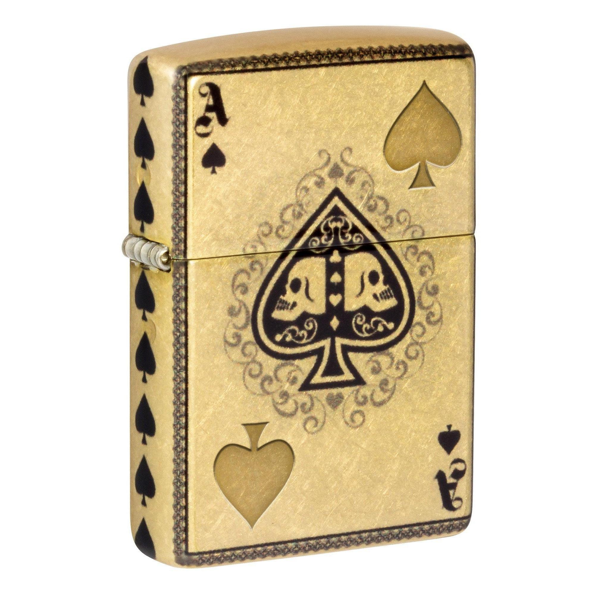 Zippo Lighter: Ace of Skulls Design - 540 Fusion 46388