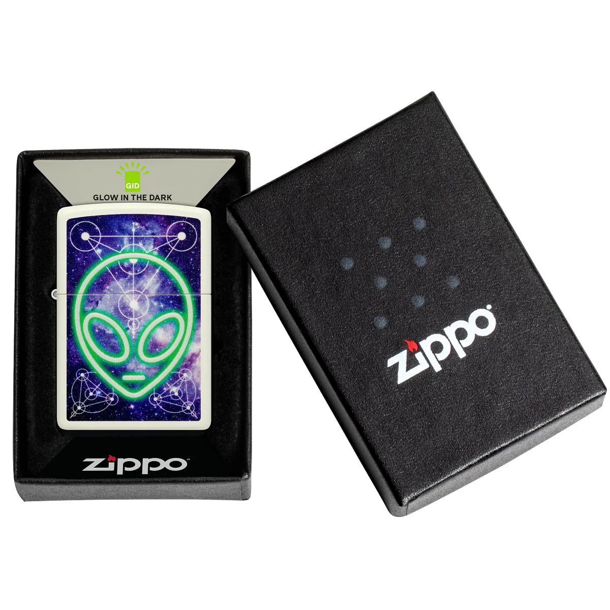 Zippo Lighter: Alien Head - Glow-in-the-Dark 46288 - Image 7