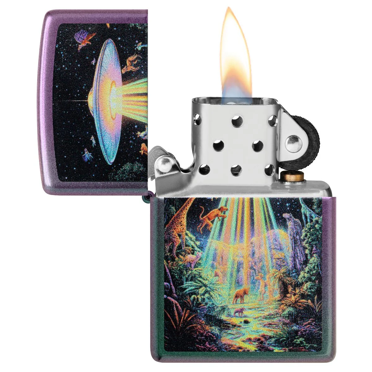 Zippo Lighter: Animal Alien Abduction - Iridescent 46941 - Image 3