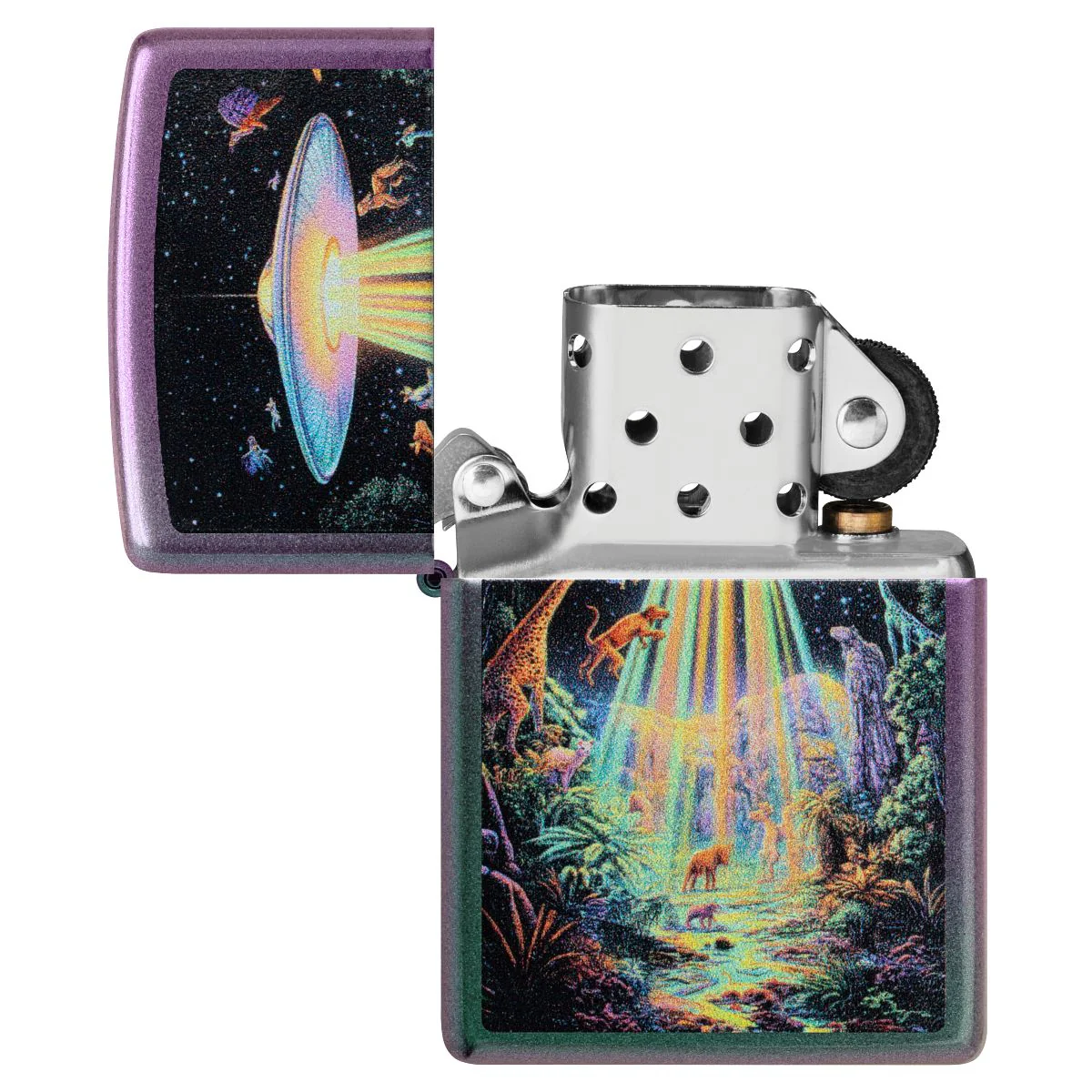 Zippo Lighter: Animal Alien Abduction - Iridescent 46941 - Image 4