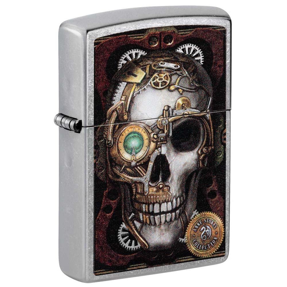 Zippo Lighter: Anne Stokes Steam Punk Skull - Street Chrome 81205