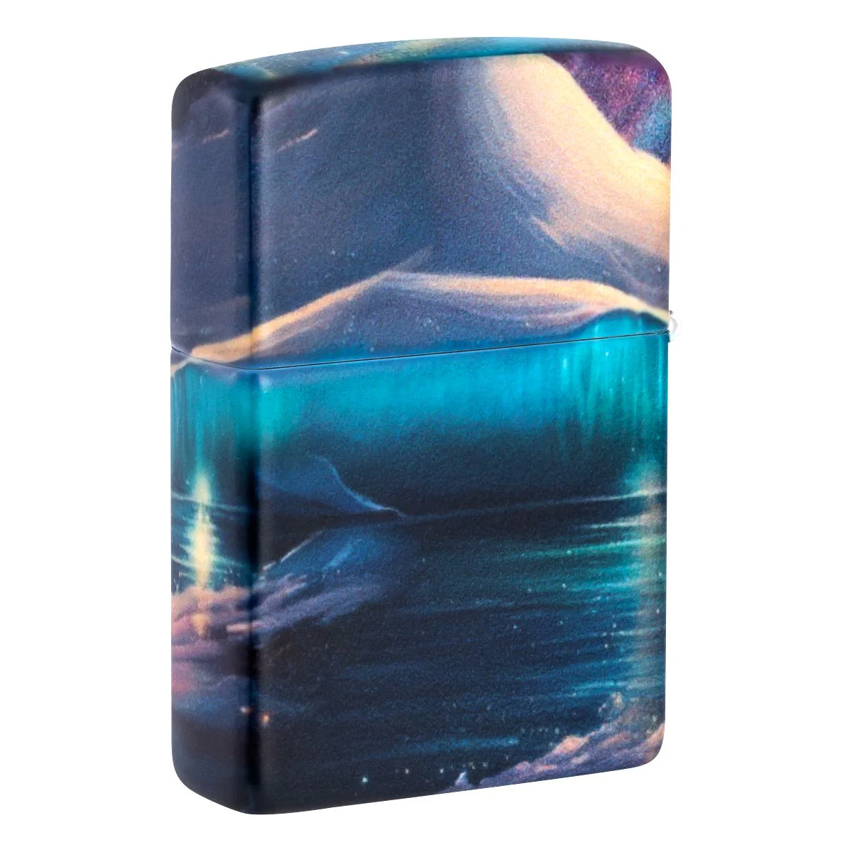 Zippo Lighter: Arctic Penguins - Glow-in-the-Dark Green 46014 - Image 2
