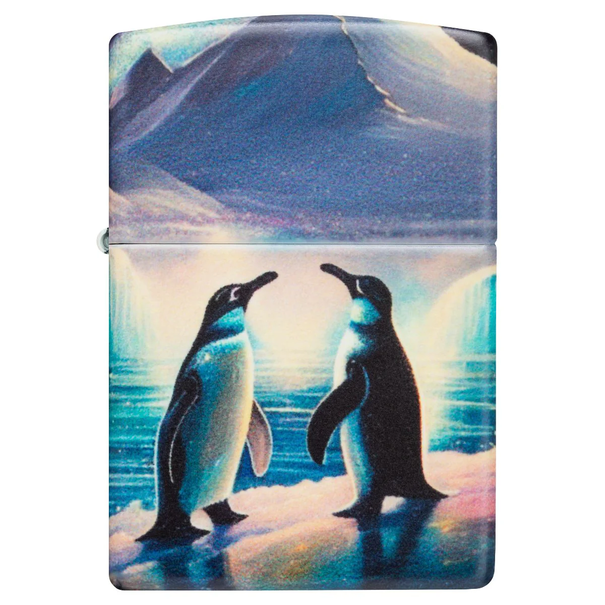 Zippo Lighter: Arctic Penguins - Glow-in-the-Dark Green 46014 - Image 7