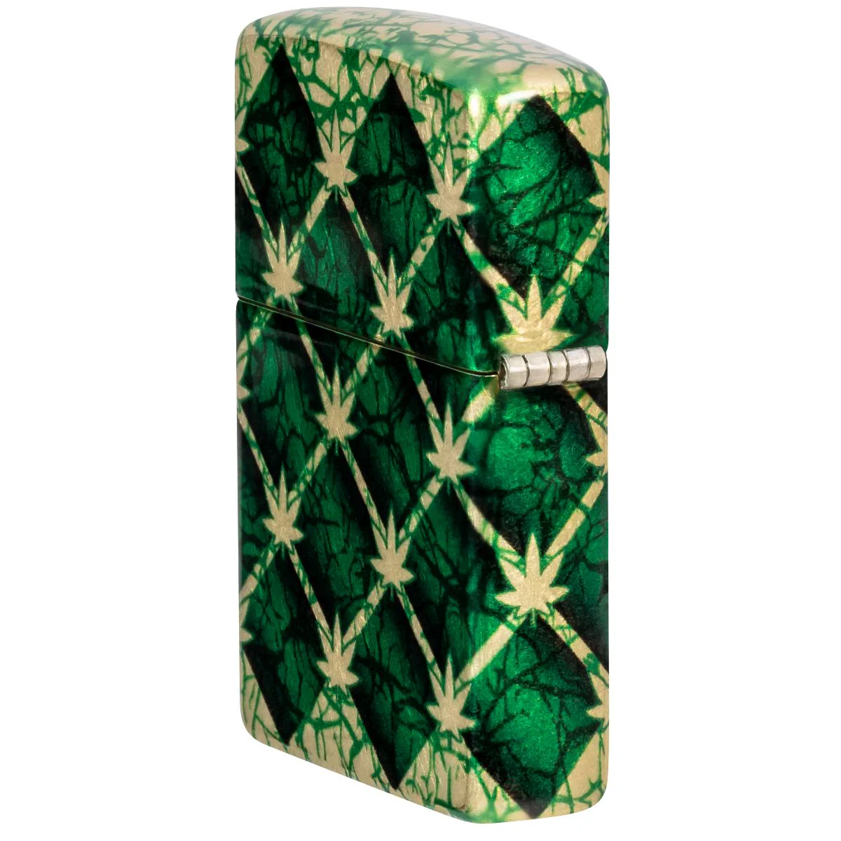 Zippo Lighter: Argyle Weed Leaves - 540 Fusion 46265 - Image 4
