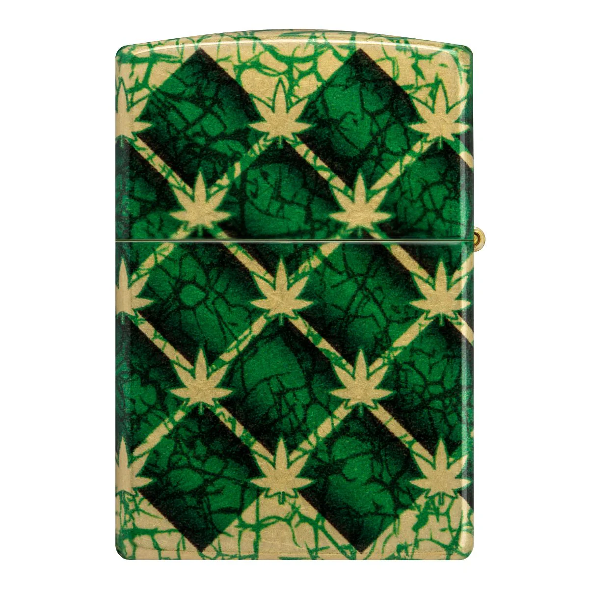 Zippo Lighter: Argyle Weed Leaves - 540 Fusion 46265 - Image 5