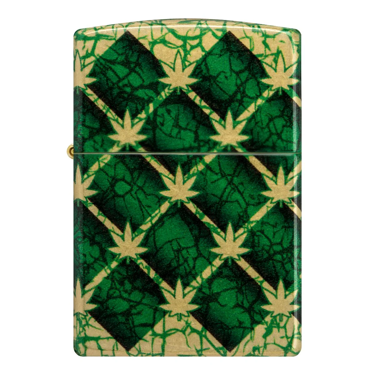 Zippo Lighter: Argyle Weed Leaves - 540 Fusion 46265 - Image 6