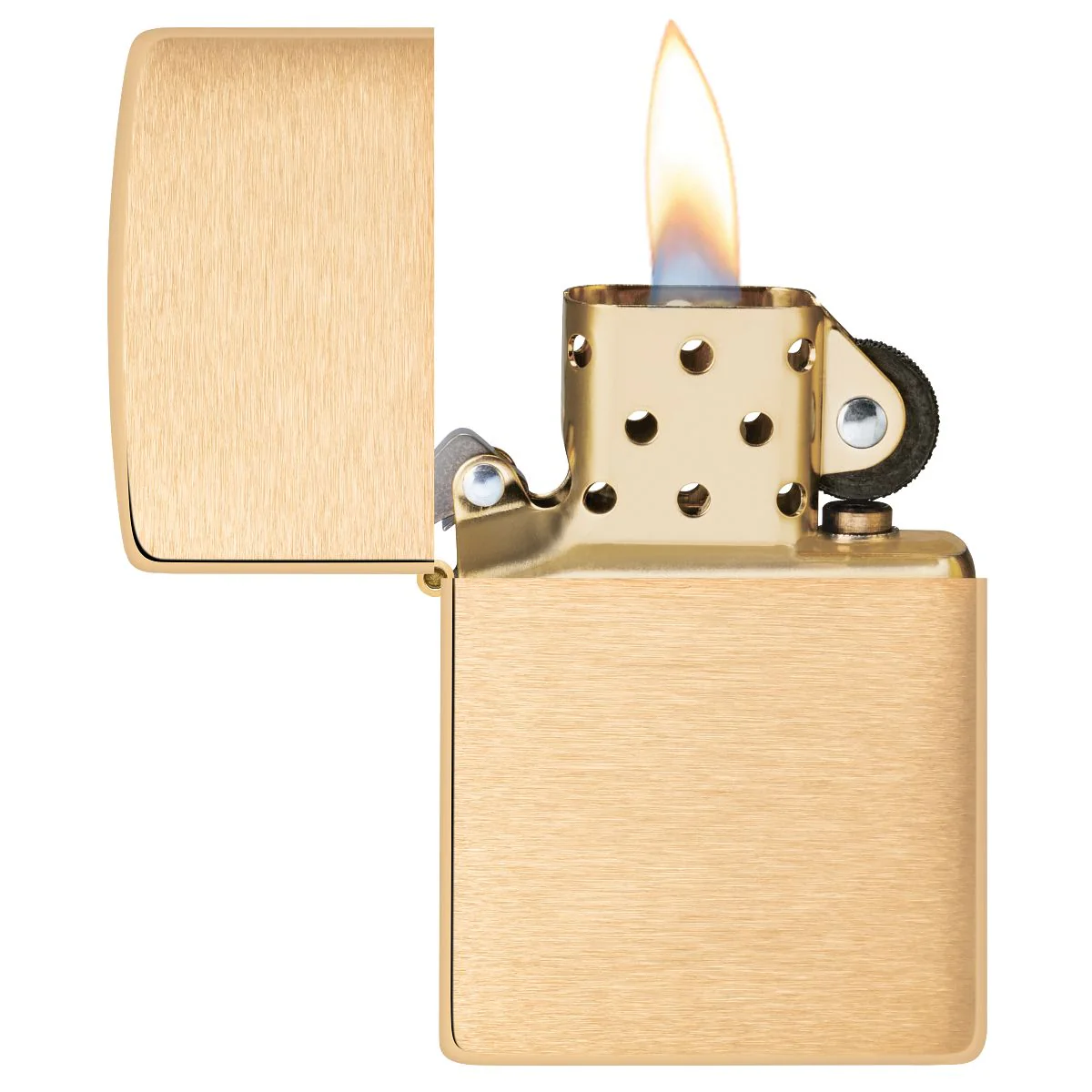Zippo Lighter: Armor - Brushed Brass 168 - Image 3