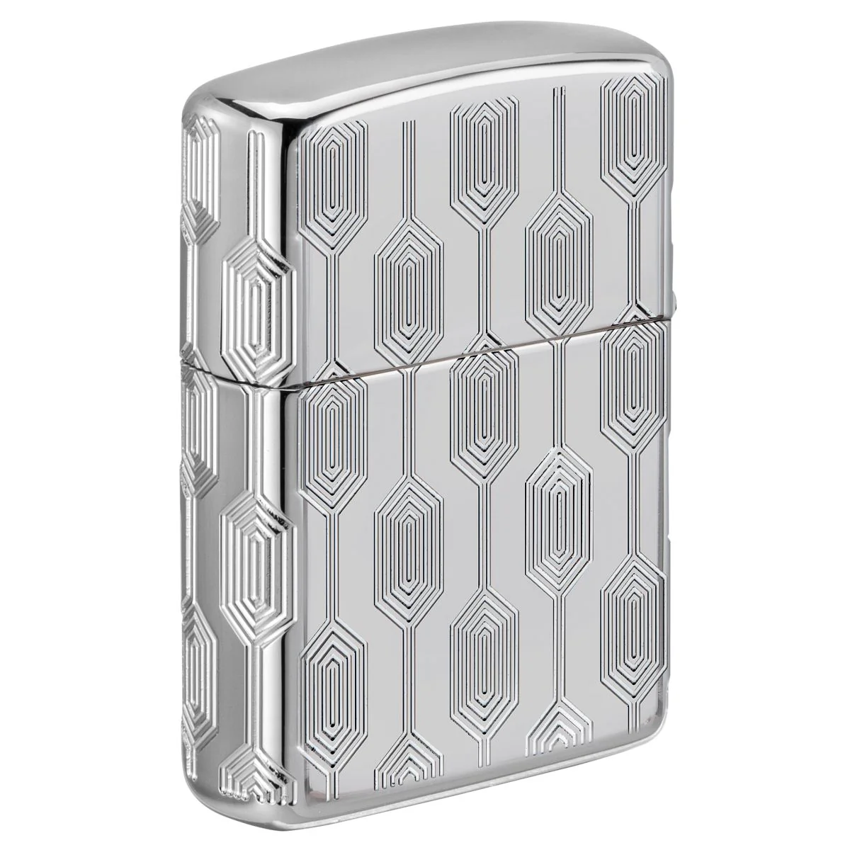 Zippo Lighter: Armor Deep Carve Multicut Pattern - High Polish Chrome 49881 - Image 2