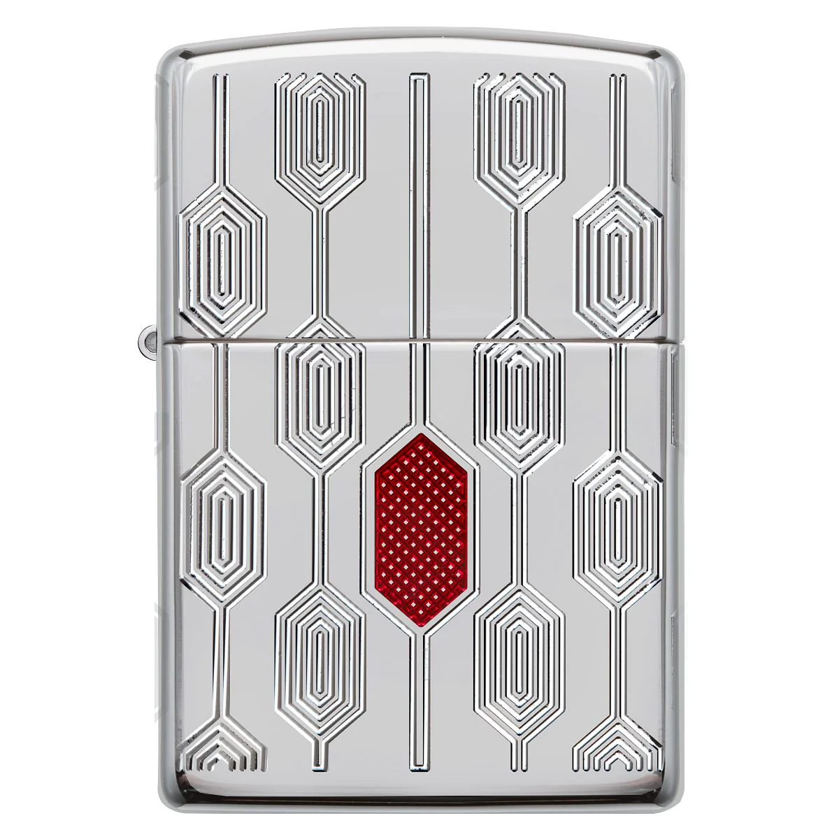 Zippo Lighter: Armor Deep Carve Multicut Pattern - High Polish Chrome 49881 - Image 6