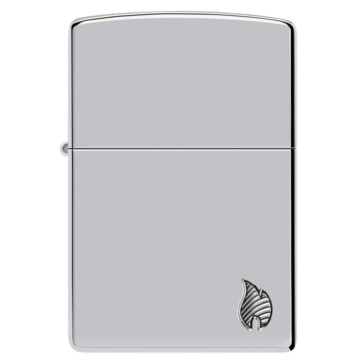 Zippo Lighter: Armor Deep Carved Flame - High Polish Chrome 46396 - Image 2