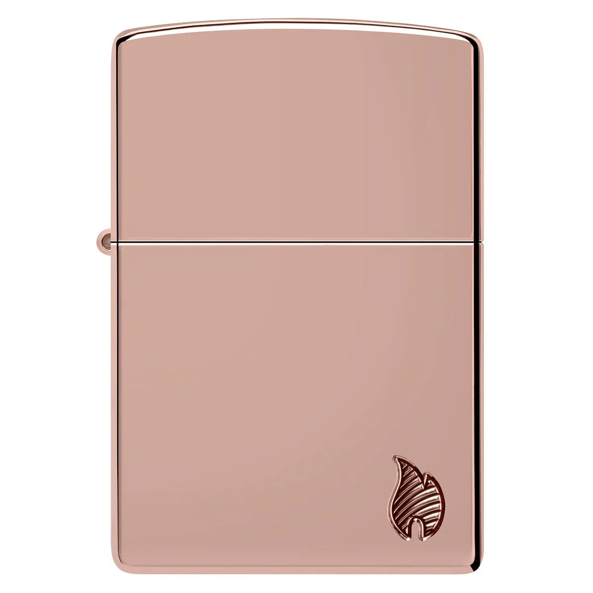 Zippo Lighter: Armor Deep Carved Flame - High Polish Rose Gold 46401 - Image 2