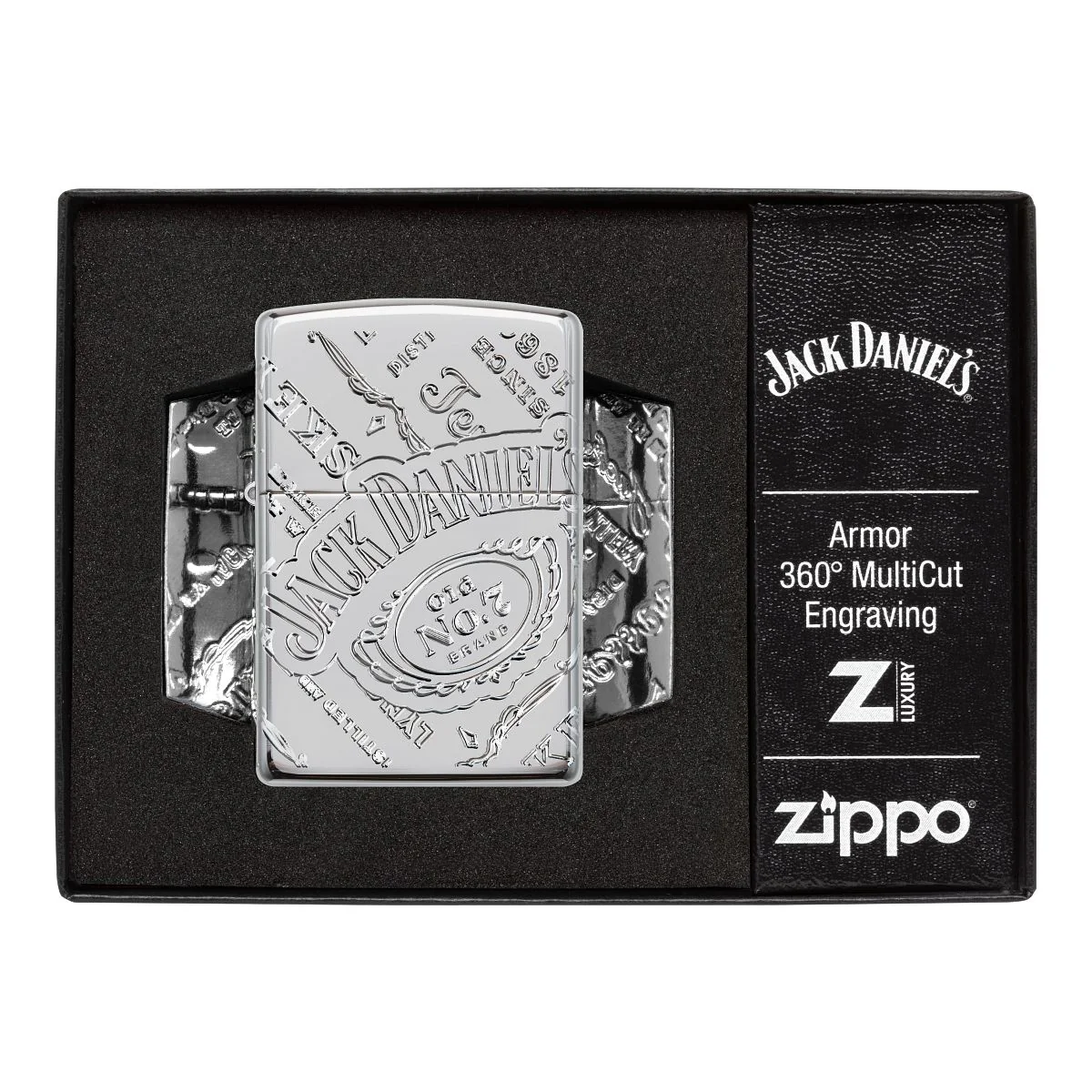 Zippo Lighter: Armor Jack Daniel's MultiCut - High Polish Chrome 49869 - Image 10