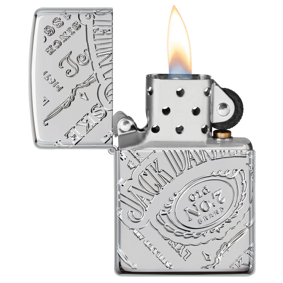 Zippo Lighter: Armor Jack Daniel's MultiCut - High Polish Chrome 49869 - Image 7