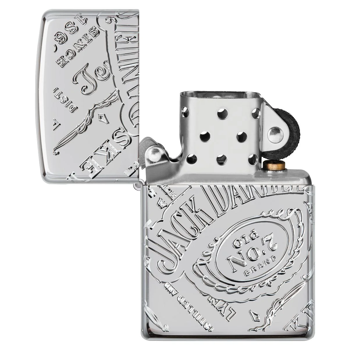 Zippo Lighter: Armor Jack Daniel's MultiCut - High Polish Chrome 49869 - Image 8