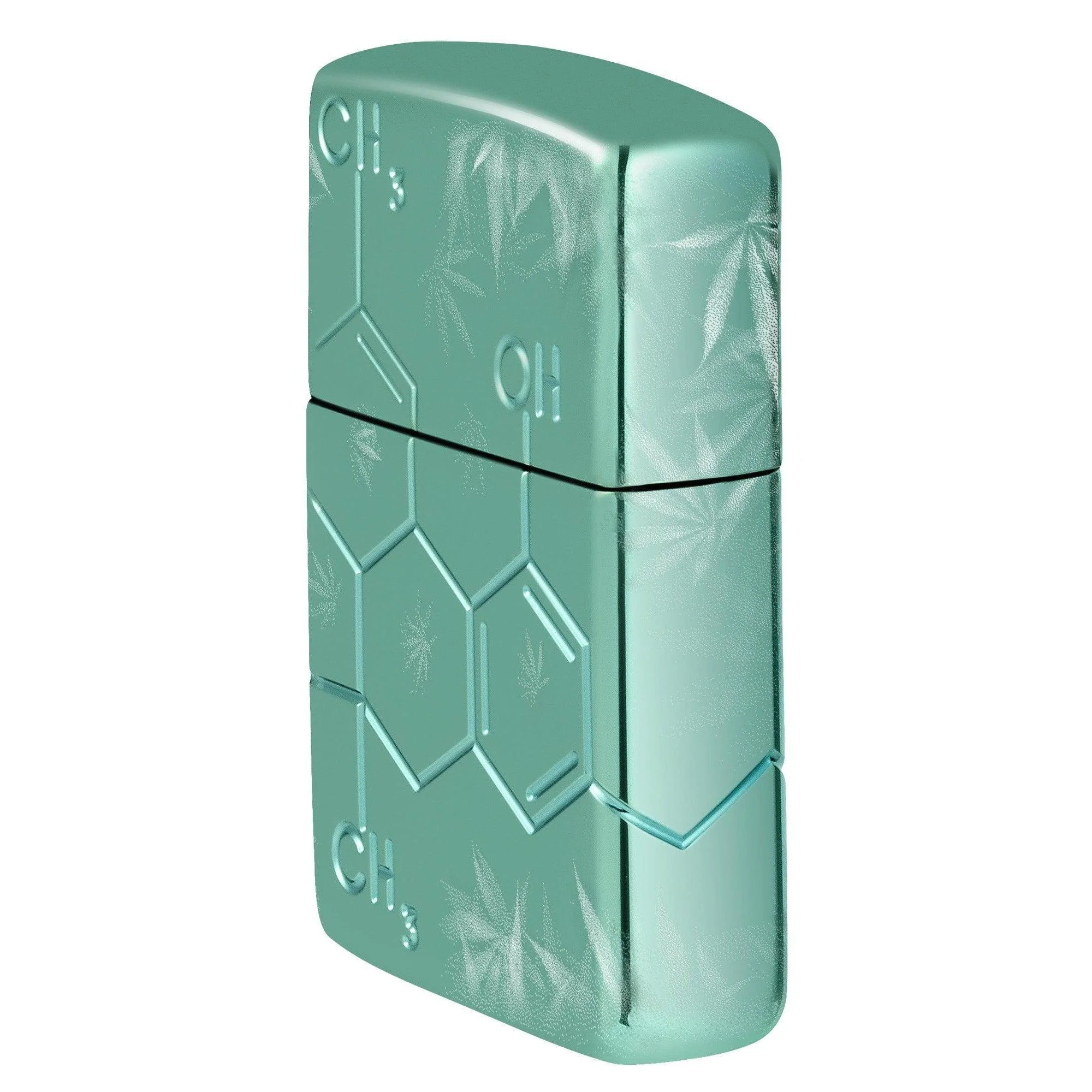 Zippo Lighter: Armor MultiCut, Cannabis Compound - High Polish Green 46313 - Image 3