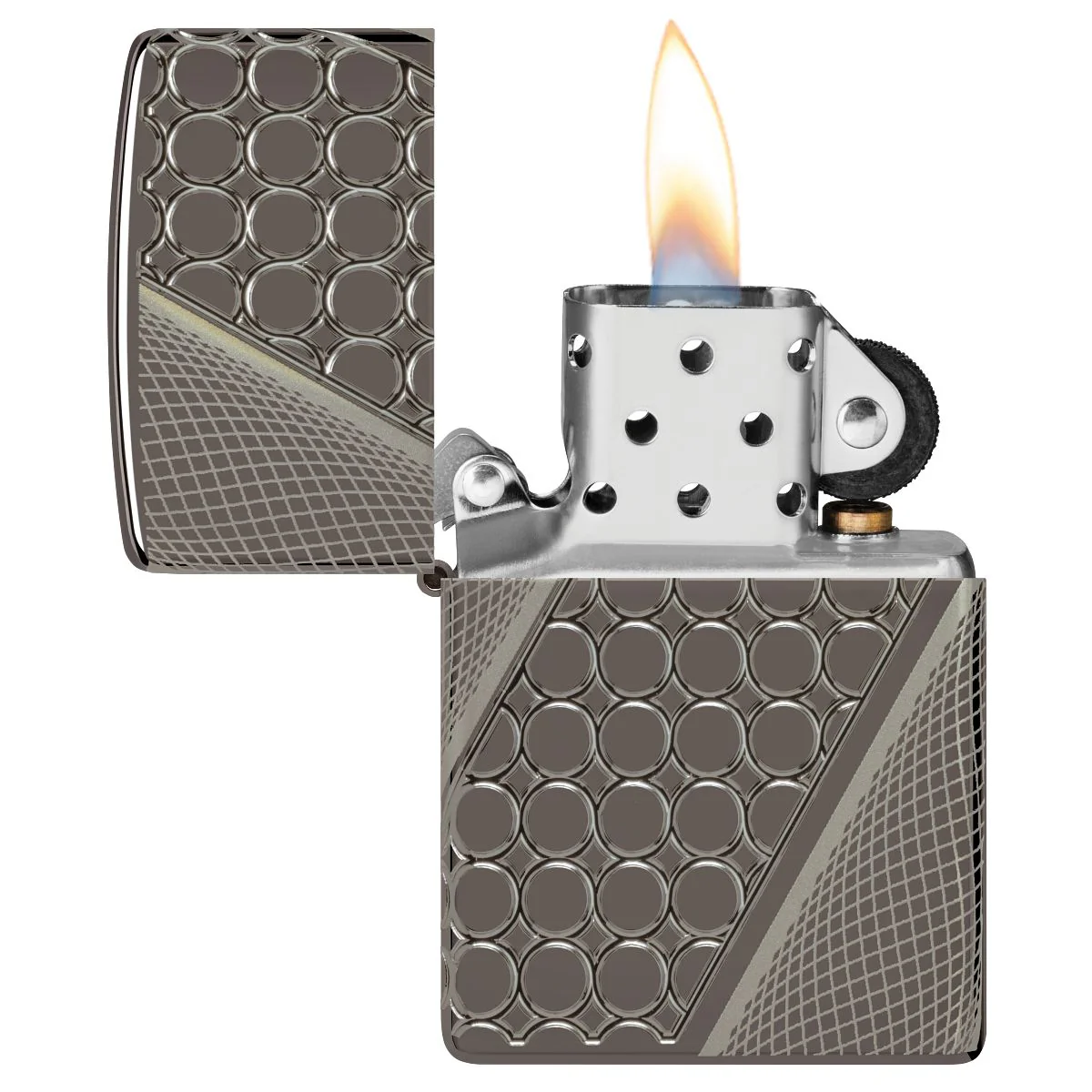 Zippo Lighter: Armor Multicut, Deep Dots - Black Ice 46812 - Image 7