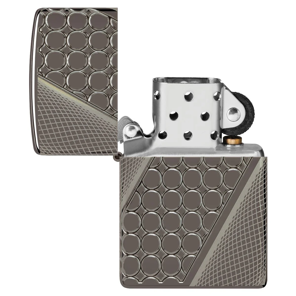 Zippo Lighter: Armor Multicut, Deep Dots - Black Ice 46812 - Image 8