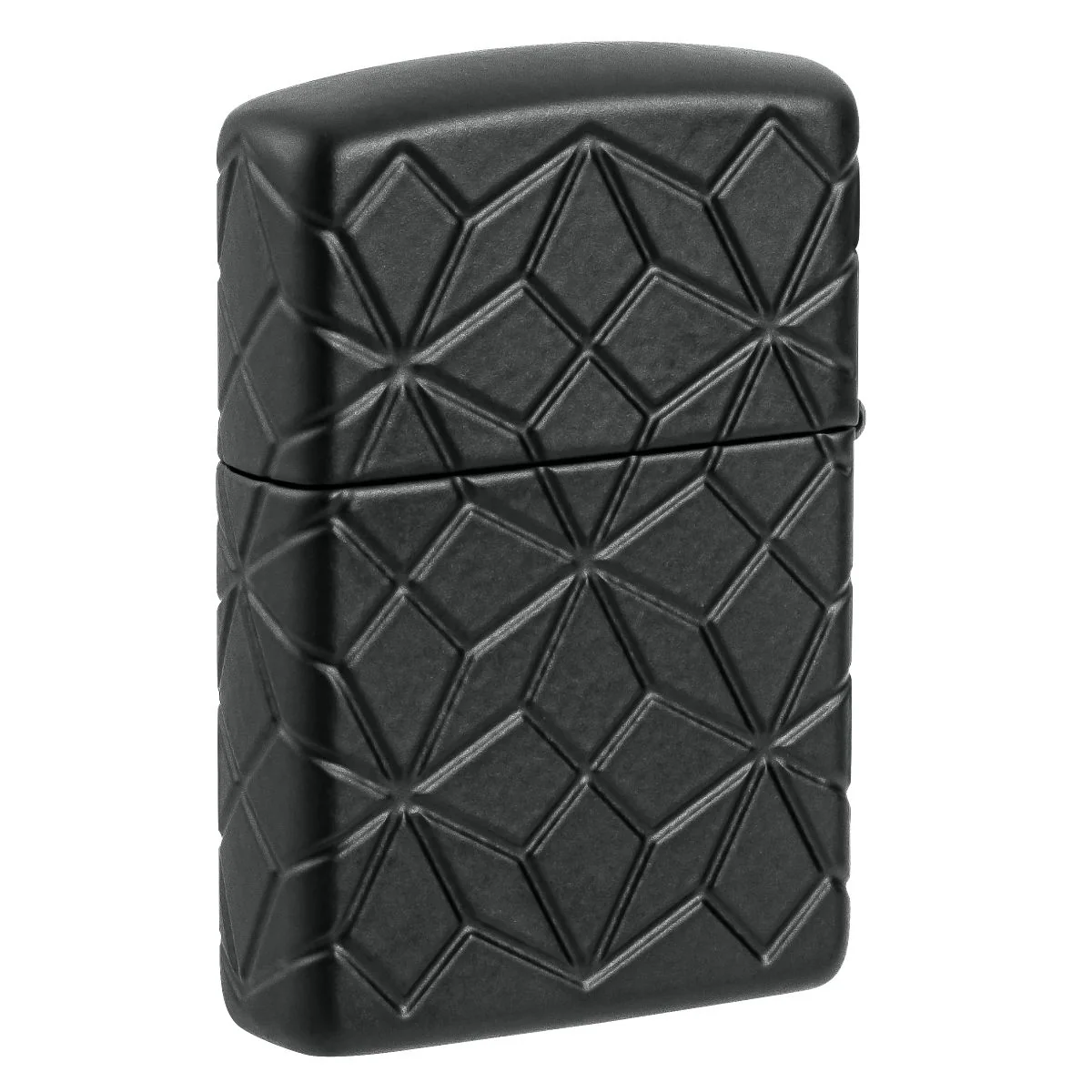 Zippo Lighter: Armor MultiCut Design with Crystal - Black Matte 46756 - Image 2