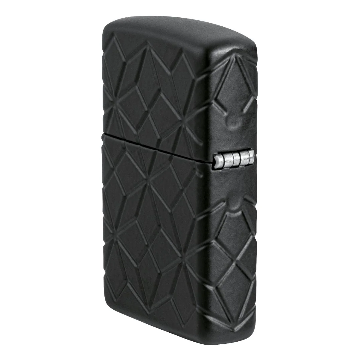 Zippo Lighter: Armor MultiCut Design with Crystal - Black Matte 46756 - Image 4