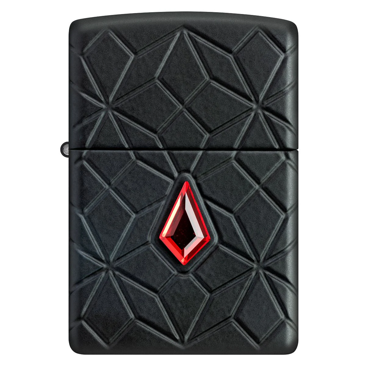 Zippo Lighter: Armor MultiCut Design with Crystal - Black Matte 46756 - Image 6