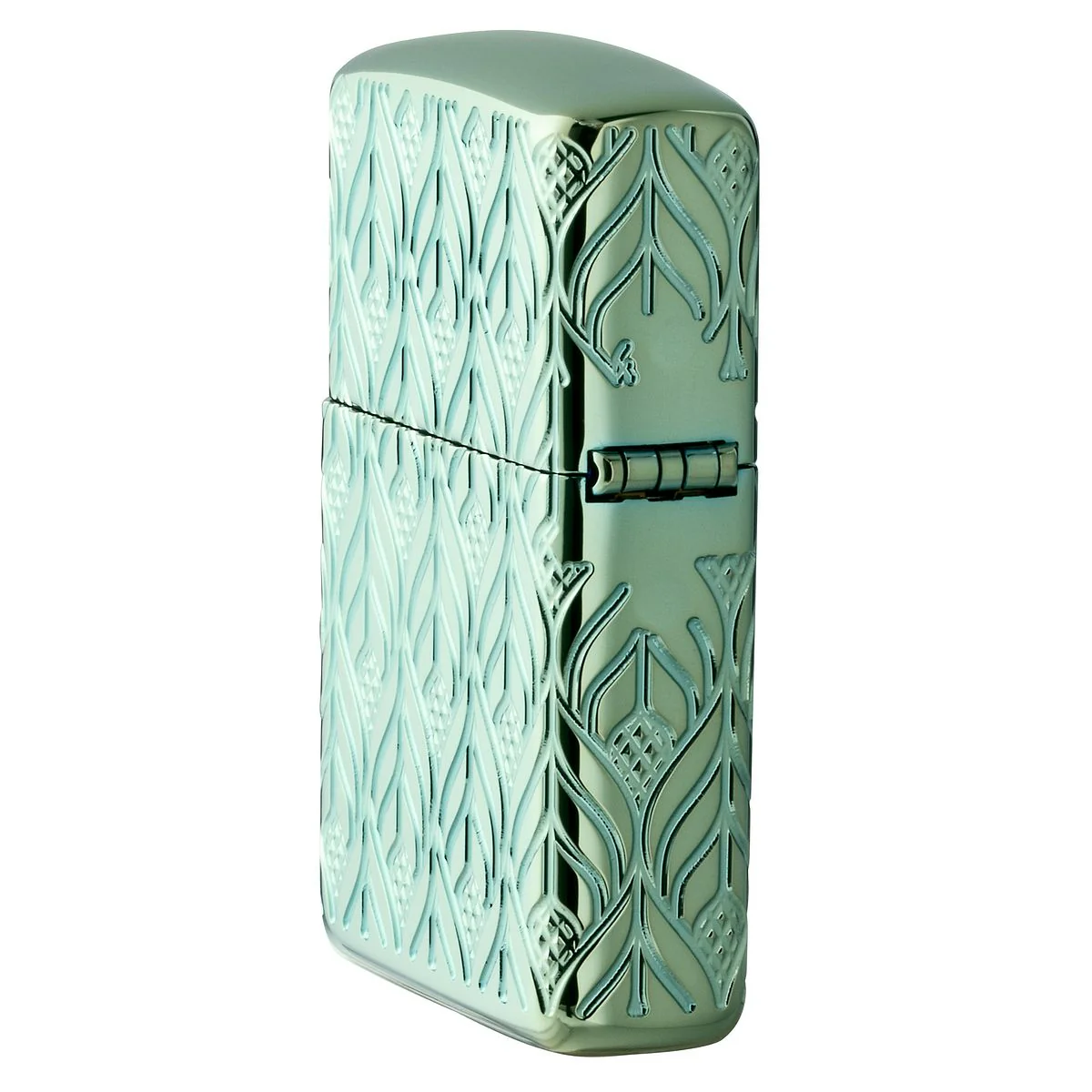 Zippo Lighter: Armor MultiCut Elegant Dragon - High Polish Green 49054 - Image 5