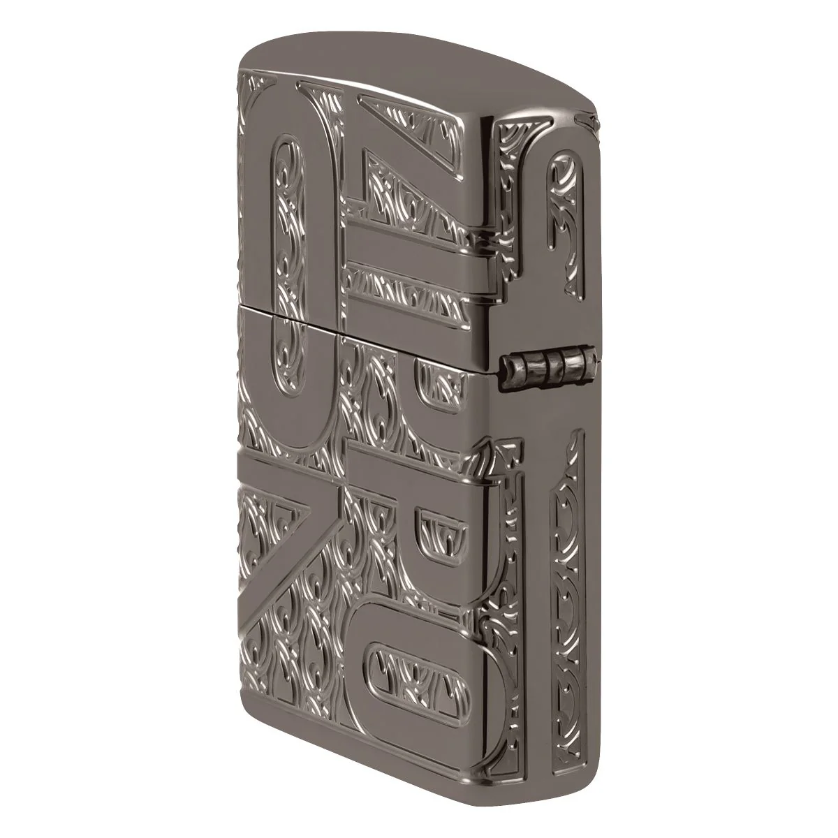 Zippo Lighter: Armor MultiCut, Reverse Carve Zippo - Black Ice 46312 - Image 4
