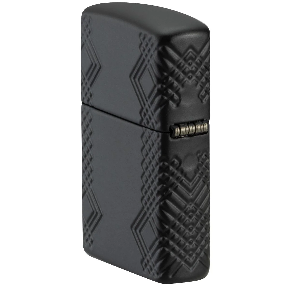 Zippo Lighter: Armor Multicut, Rivet Flame - Black Matte 46775 - Image 4