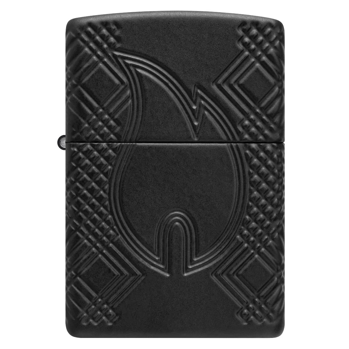 Zippo Lighter: Armor Multicut, Rivet Flame - Black Matte 46775 - Image 6