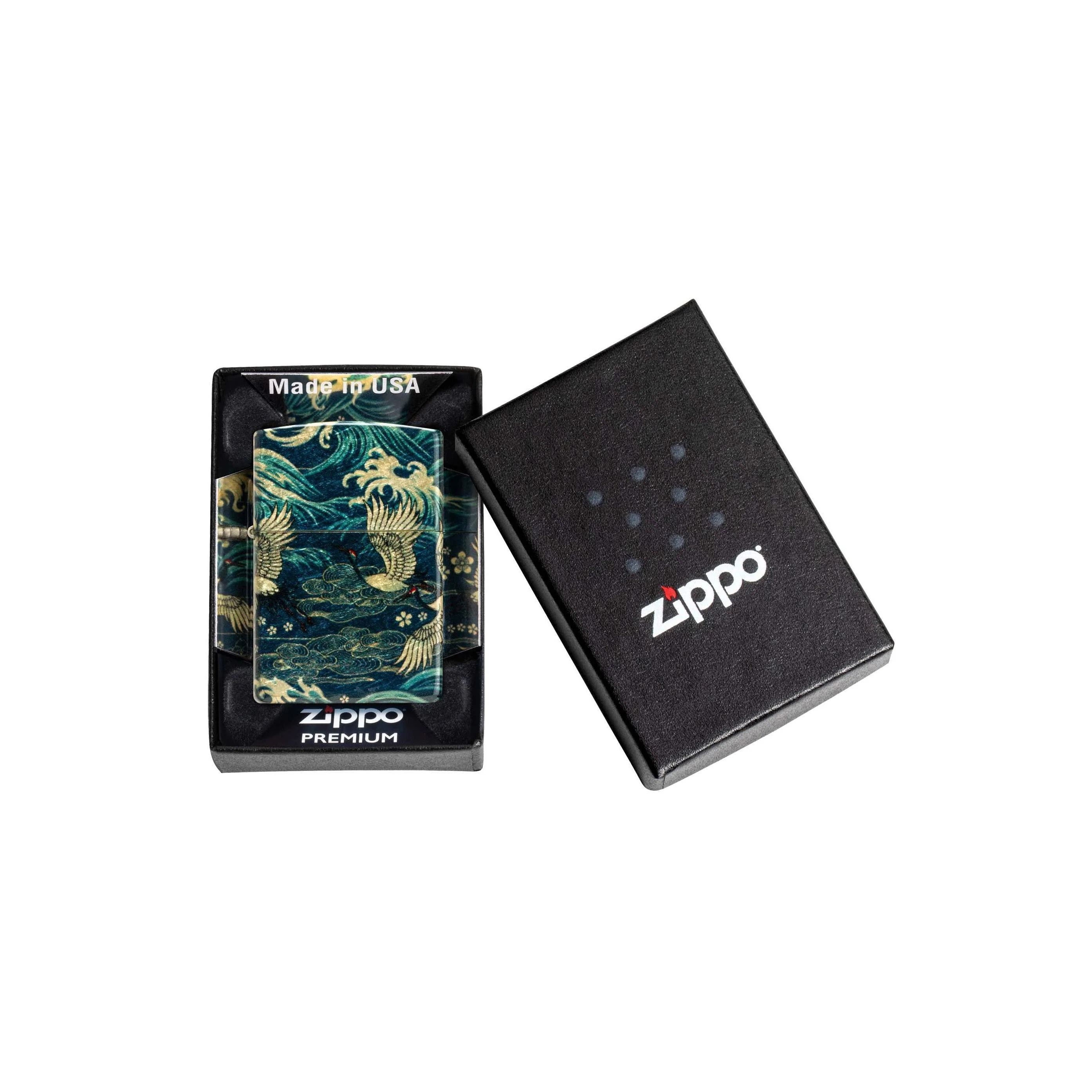 Zippo Lighter: Asian Bird Design - 540 Fusion 48684 - Image 5