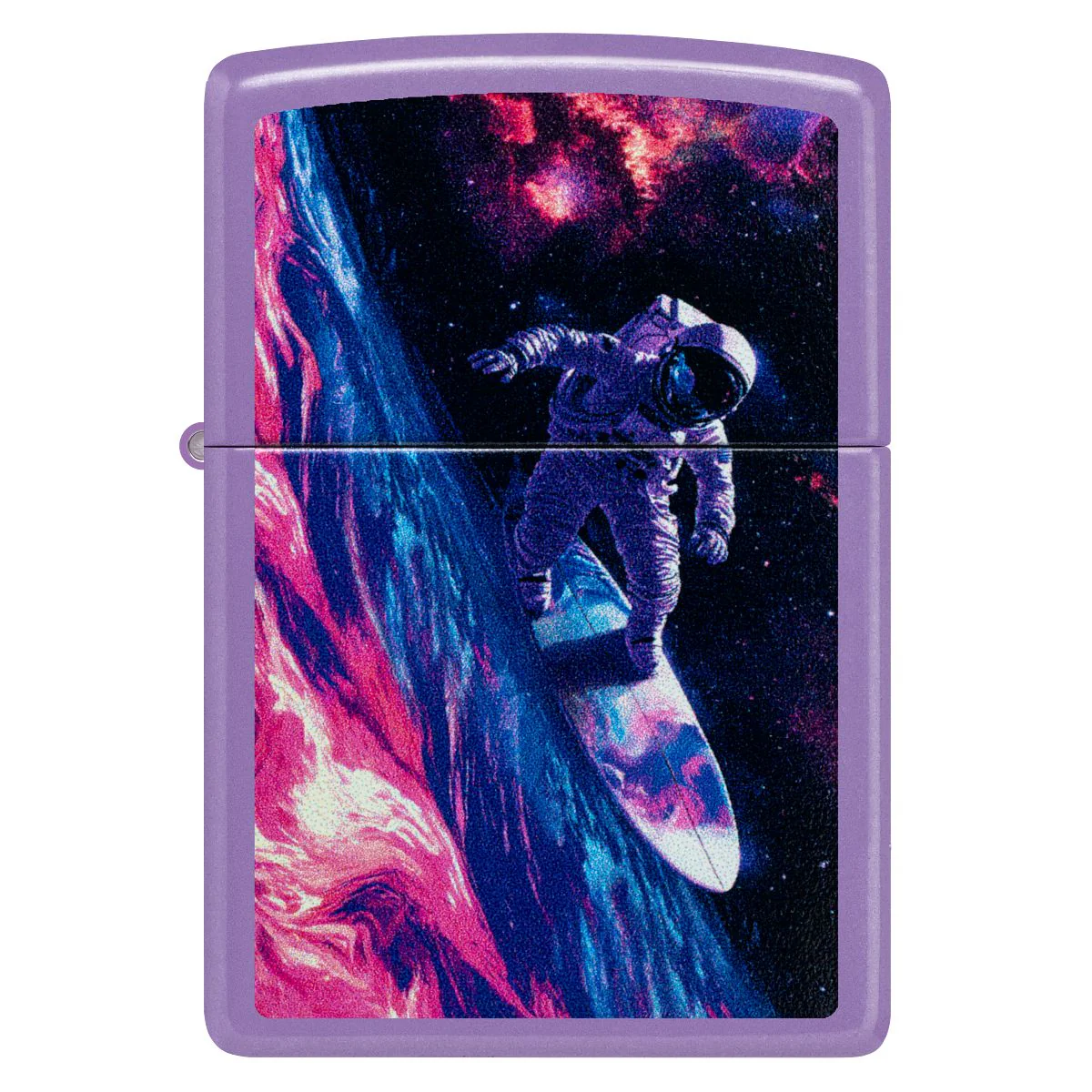 Zippo Lighter: Astronaut Surfer - Smokey Lavender 46999 - Image 2