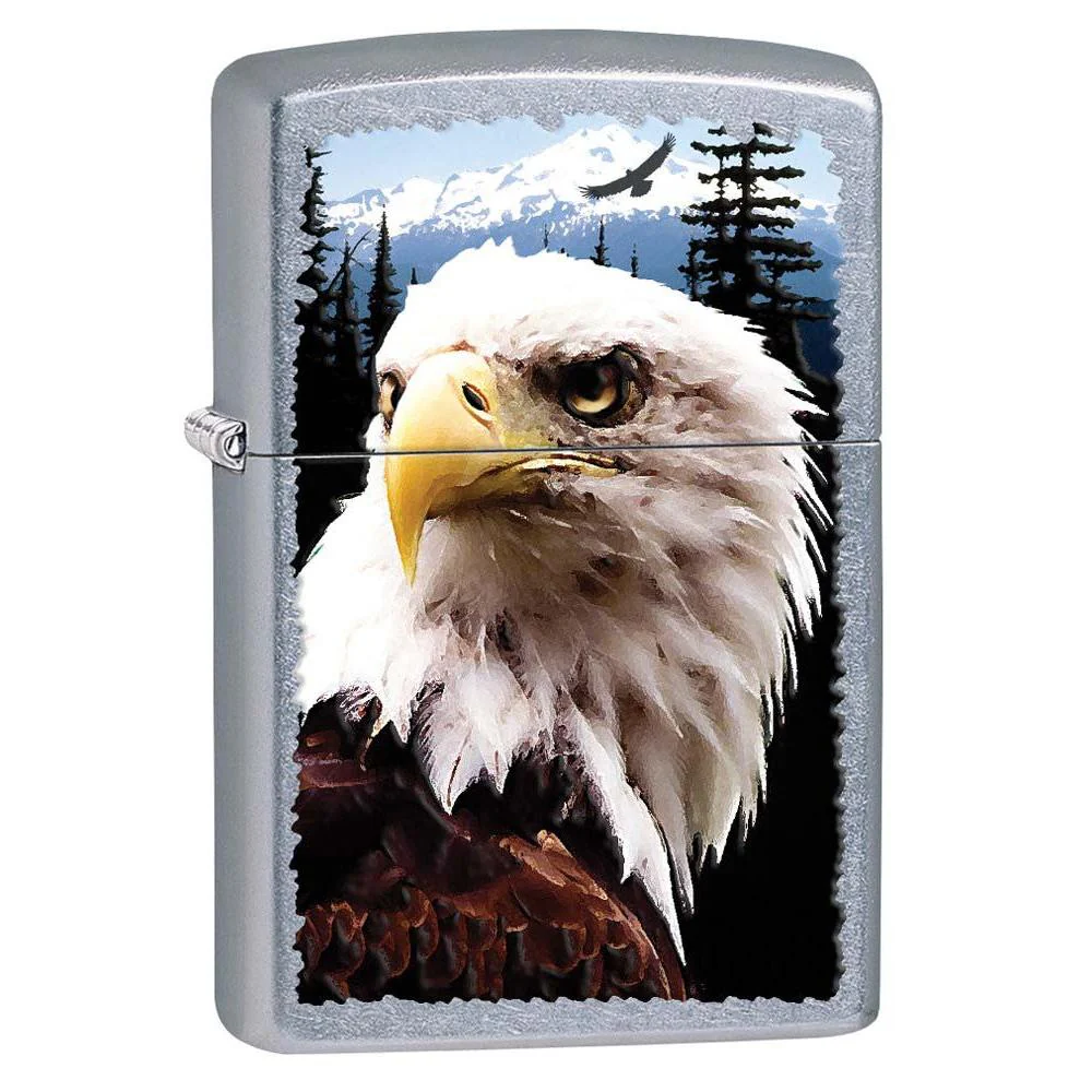 Zippo Lighter: Bald Eagle - Street Chrome 81167